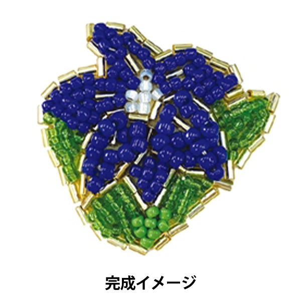 BeadsKit "and t kit labo flower embroidery brooch kikyo atkl-3" TOHO BEADS