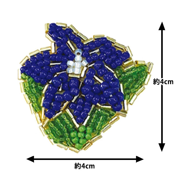 BeadsKit "and t kit labo flower embroidery brooch kikyo atkl-3" TOHO BEADS