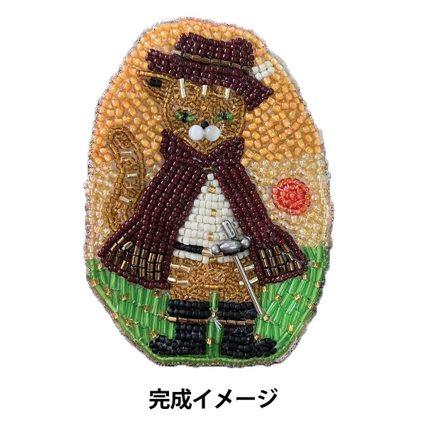 BeadsKit "beads de OHANASHI cat wearing boots DW-2" TOHO BEADS