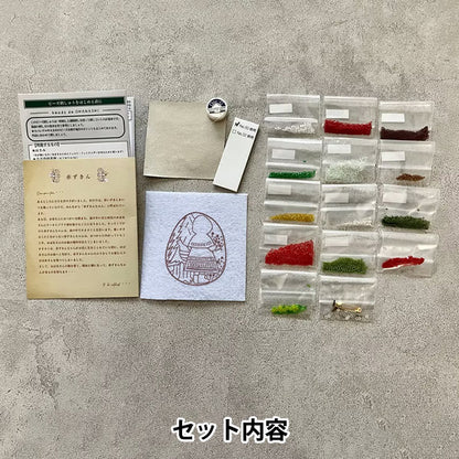 БисерНабор "Бусы де Оханаши маленький красный капля DW-5" Toho Beads