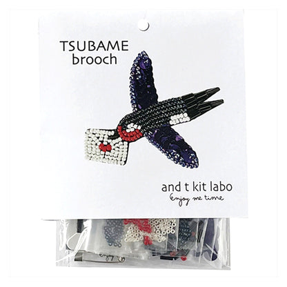 ビーズキット 『TORI brooch ツバメ atkl-BD-1』 TOHO BEADS トーホービーズ