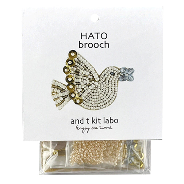 ビーズキット 『TORI brooch ハト atkl-BD-3』 TOHO BEADS トーホービーズ