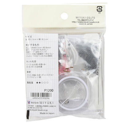 BeadsKit "BeadsEmbroidery brooch kit Rouge BFK-582 at that time "MIYUKI Miyuki