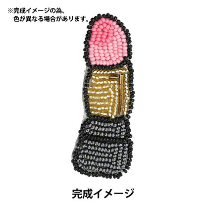 BeadsKit "BeadsEmbroidery brooch kit Rouge BFK-582 at that time "MIYUKI Miyuki