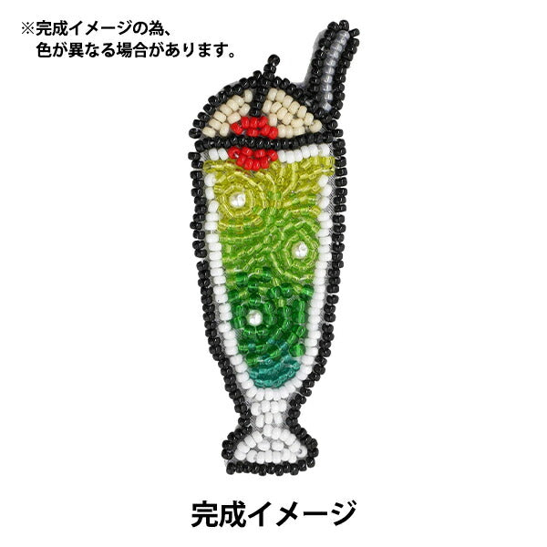 BeadsKit "BeadsEmbroidery brooch kit Shuwashuwa cream soda BFK-585] MIYUKI Miyuki