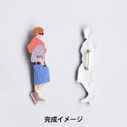 BeadsKit "Outing Brooch Kit Cherry Blossom Viewing HCA29//3" MIYUKI