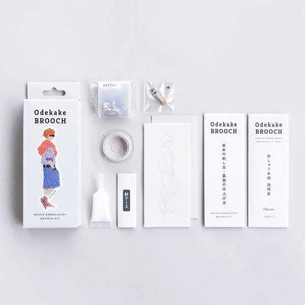 BeadsKit "Outing Brooch Kit Cherry Blossom Viewing HCA29//3" MIYUKI