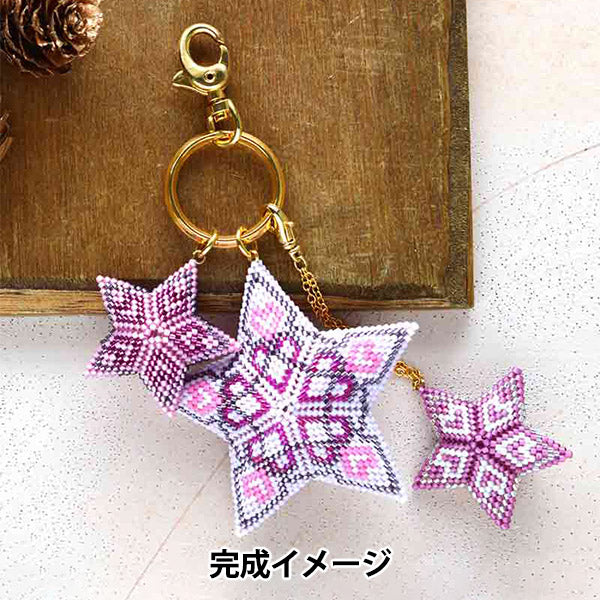 Kit de perles "Kit d'ornement étoile coeur bfk627" miyuki miyuki