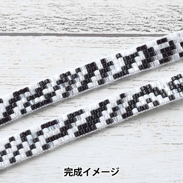 구슬키트 "델리카구슬스마트 폰 숄더 스트랩 키트 얼룩말 BFK643 "Miyuki Miyuki