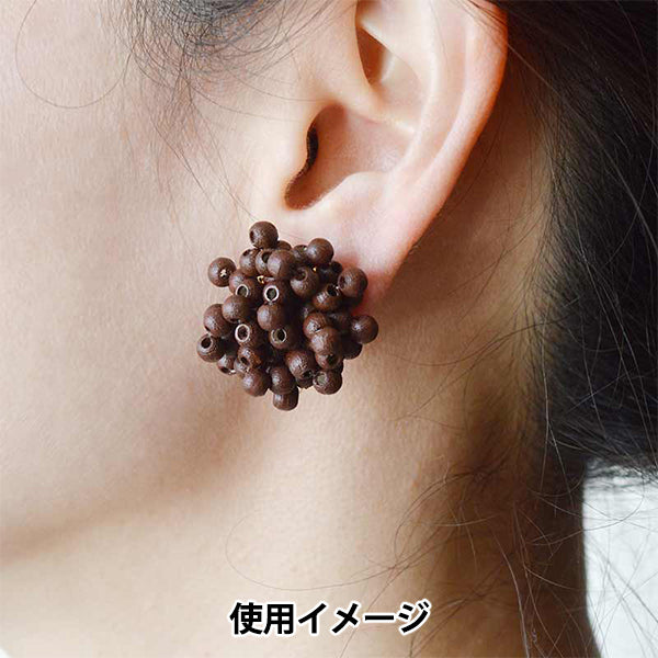 CuentasKit "Mokumoku Earring Brown HCA21 // 8" Miyuki miyuki