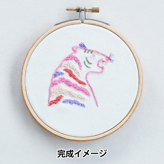 Embroidery kit "NUIE embroidery kit zoo? Tora HCA25 // 3" Miyuki Miyuki