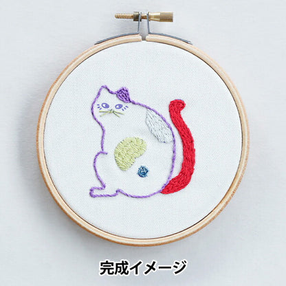 Embroidery kit "NUIE embroidery kit zoo? Cat HCA25 // 13" MIYUKI Miyuki