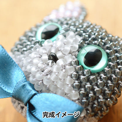 ビーズキット 『ビーズ編みの猫ブローチ ハチワレ BFK659』 MIYUKI ミユキ