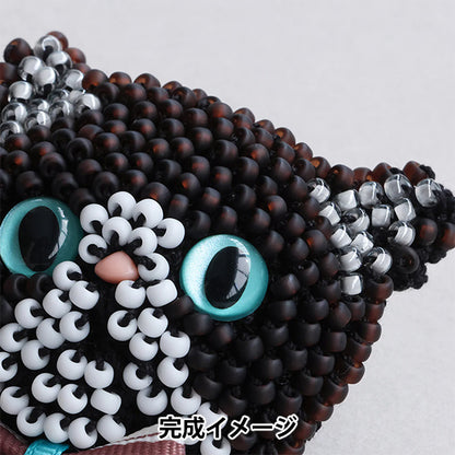 PerlenKit „Katze Brosche Kit Busakawa Kurohachiware BFK670" MIYUKI