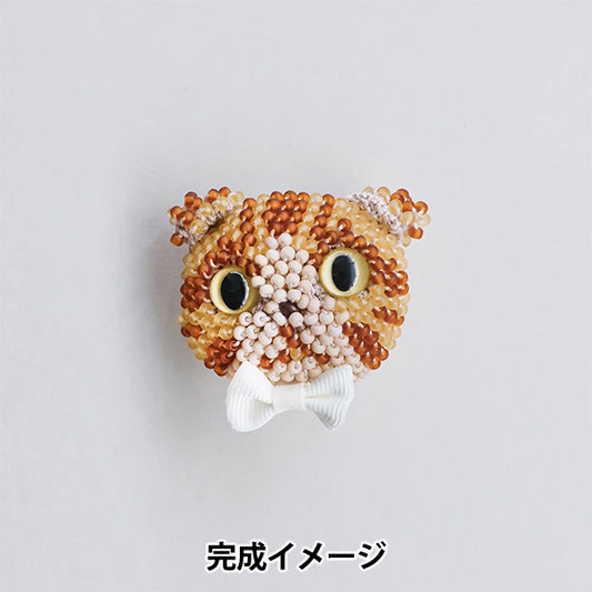 PerlenKit „Katze Brosche Kit gefaltete Ohren Kijitora BFK671" MIYUKI