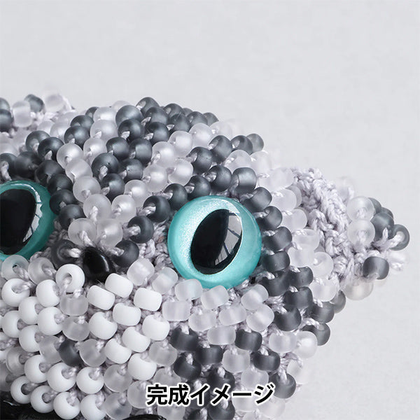 PerlenKit „Katze Brosche Kit gefaltete Ohren Makrele Tiger BFK672“" MIYUKI