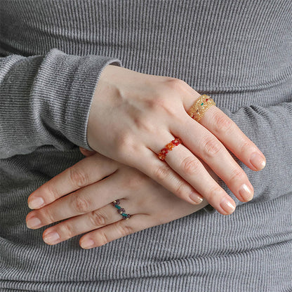 ビーズキット 『ビーズリングキット クリアカラーミックス HCA31//3』 MIYUKI ミユキ