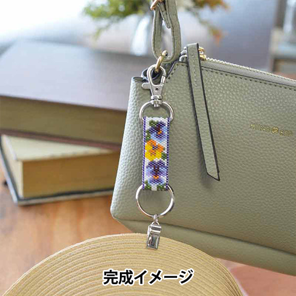 [With video] BeadsKit "Hat Holder Kit Pansy BFK663" MIYUKI