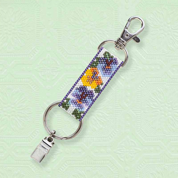 [With video] BeadsKit "Hat Holder Kit Pansy BFK663" MIYUKI