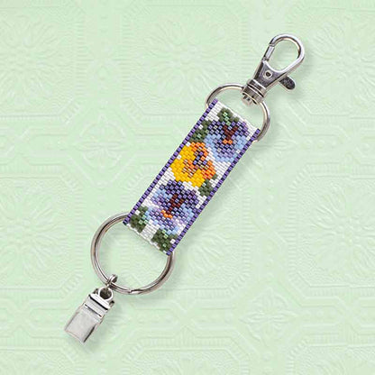 [With video] BeadsKit "Hat Holder Kit Pansy BFK663" MIYUKI