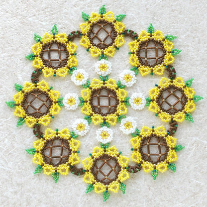 Beadskit "BeadsRacing Flower Doily Kit Sunflower LK015” MIYUKI Miyuki