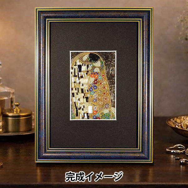 Beadskit "+beads MUSEUM Kit + Exclusive Frame Klimt/Kiss MK003/1” MIYUKI Miyuki