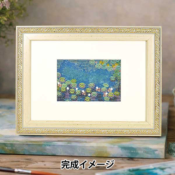 Beadskit "+beads MUSEUM kit + dedicated frame Monet/Water lily MK004/1” MIYUKI Miyuki