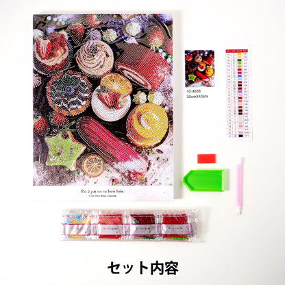 珠子套件“钻石固定甜食糕点欢呼收藏10-4838" 东京贸易