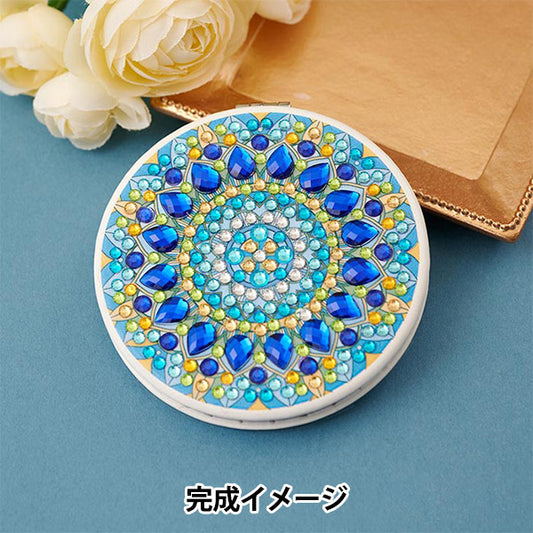 CuentasKit "Diamond Fix Compact Mirror Circle Patrón geométrico A 10-4924"