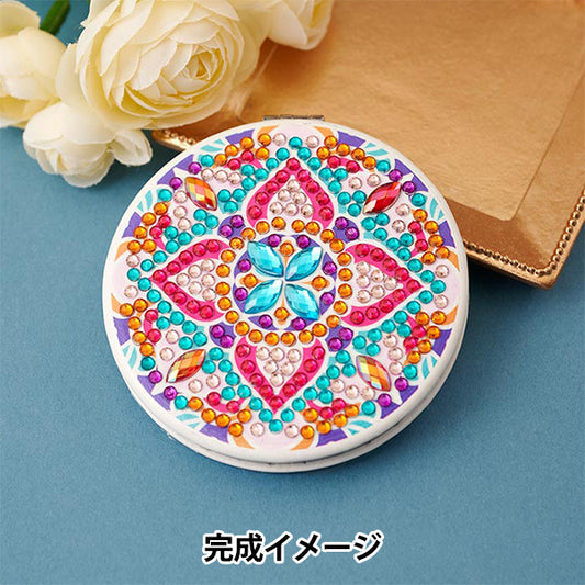 CuentasKit "Diamond Fix Compact Mirror Circle Patrón geométrico C 10-4926"