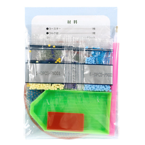 ビーズキット 『ダイヤモンドフィックス コースター スヌーピー スイミング DFCS-PN001』