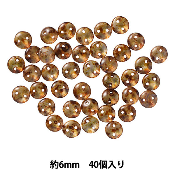 ビーズ 『チェコメイト レンティル 6mm CML-225』 TOHO BEADS トーホービーズ