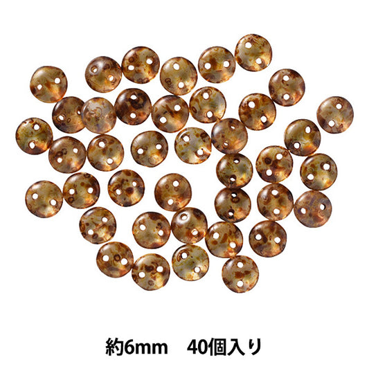 ビーズ 『チェコメイト レンティル 6mm CML-225』 TOHO BEADS トーホービーズ