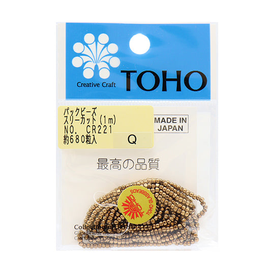 Beads "packBeads Three Cut 2.2mm CR-221] TOHO BEADS Toho Beads