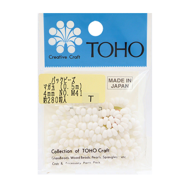 ビーズ 『パックビーズ マガ玉 4mm M41』 TOHO BEADS トーホービーズ