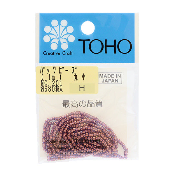 ビーズ 『パックビーズ 丸小 No.201』 TOHO BEADS トーホービーズ