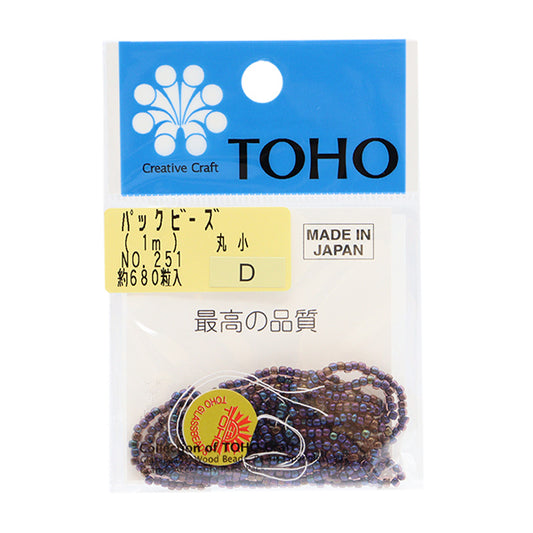 Beads "packBeads Maruko No.251] TOHO BEADS Toho Beads