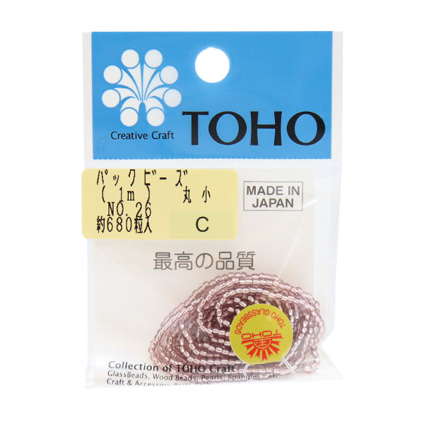 ビーズ 『パックビーズ 丸小 No.26』 TOHO BEADS トーホービーズ