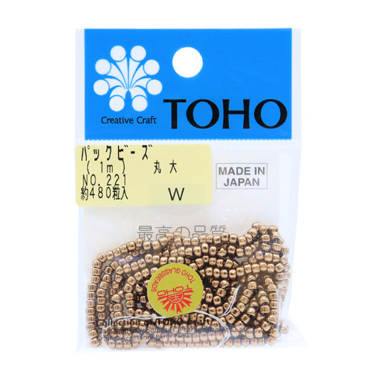 ビーズ 『パックビーズ 丸大 No.221』 TOHO BEADS トーホービーズ