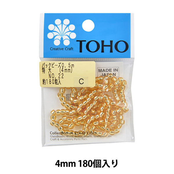 ビーズ 『パックビーズ 特大 4mm No.22』 TOHO BEADS トーホービーズ