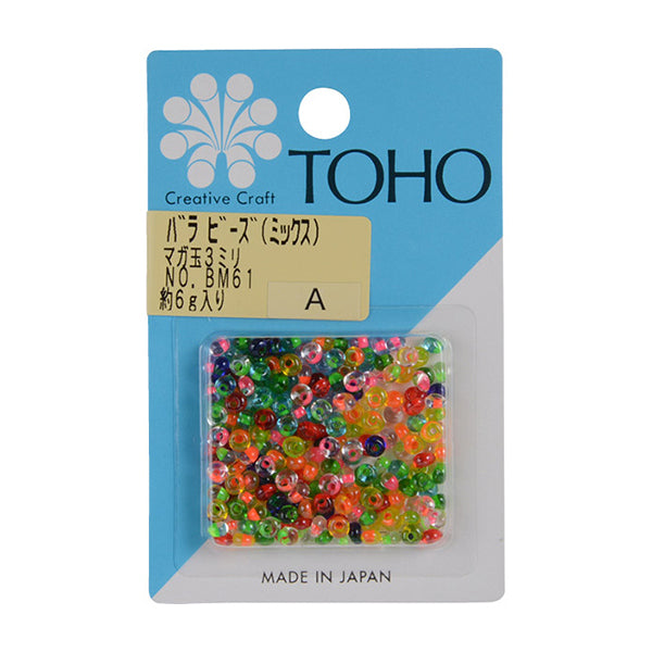 ビーズ 『バラビーズ マガ玉 ミックス BM61』 TOHO BEADS トーホー