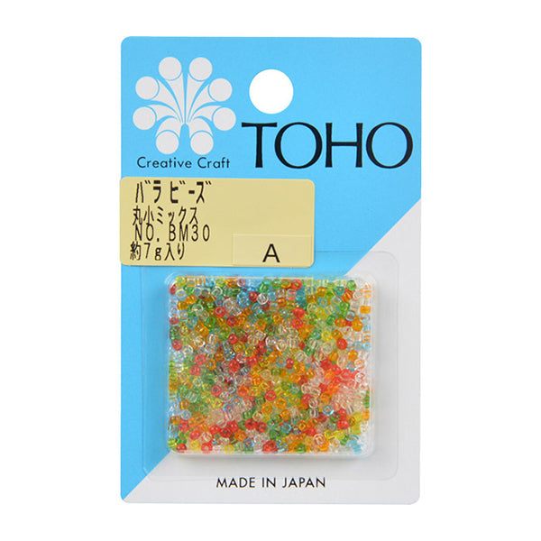 ビーズ 『バラビーズ 丸小 ミックス BM30』 TOHO BEADS トーホービーズ