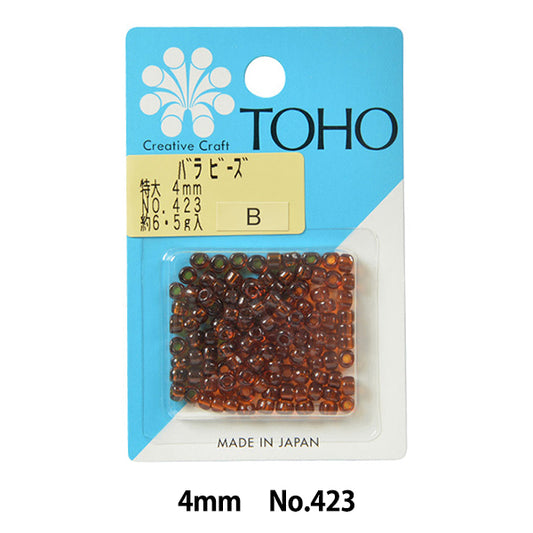 Бисер "РозаБисер Негабаритный 4 мм № 423" Бусы Toho Toho Beads