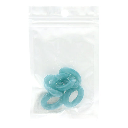 ビーズ 『アクリルパーツ チェーン変形マーブル ブルー 約29mm×21mm 10-3526』