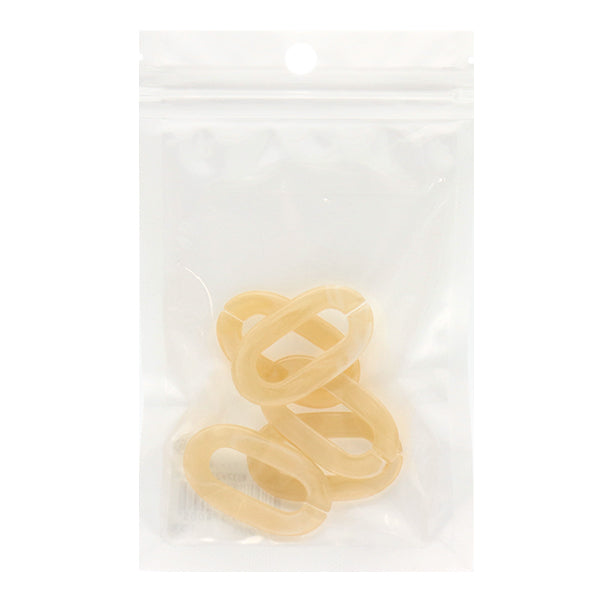 구슬 "아크릴 부품 체인 타원형 대리석 베이지 색 약 37mm x 21mm 10-3528"