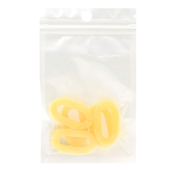 구슬 "아크릴 부품 체인 타원형 대리석 노란색 약 37mm x 21mm 10-3529"