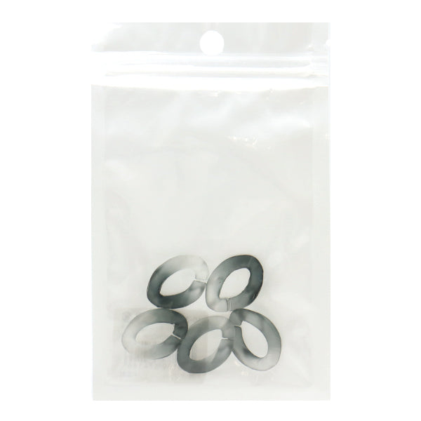 Perlen "Acrylteile Kettenverformung Grau Grau ungefähr 29 mm x 21 mm 10-3544"