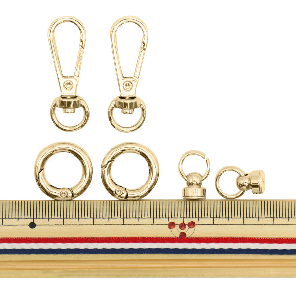 手芸金具 『チェーン用金具セット 2セット入り ゴールド 10-3545