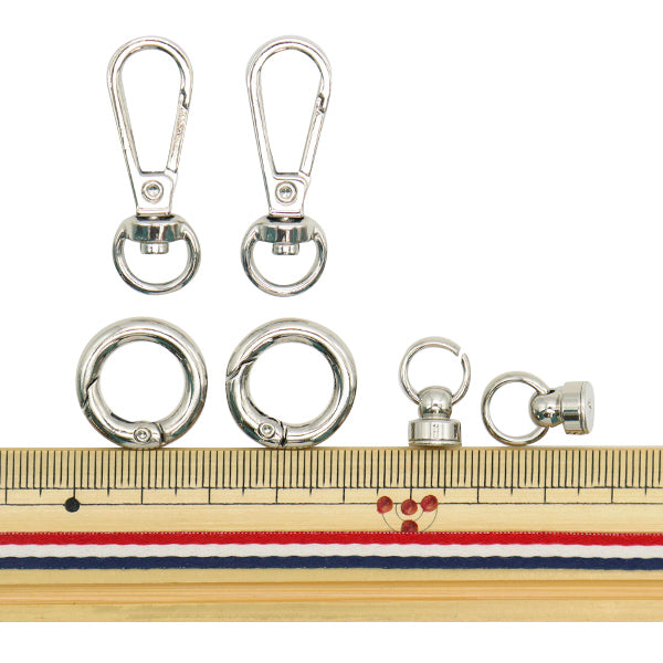 手芸金具 『チェーン用金具セット 2セット入り シルバー 10-3546