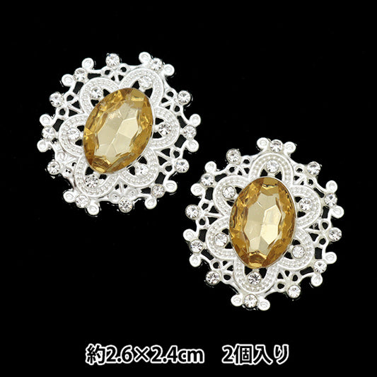 Piezas de artesanía "2 piezas de piezas centrales de bijou n. ° 2 10-3879" Comercio de Tokio